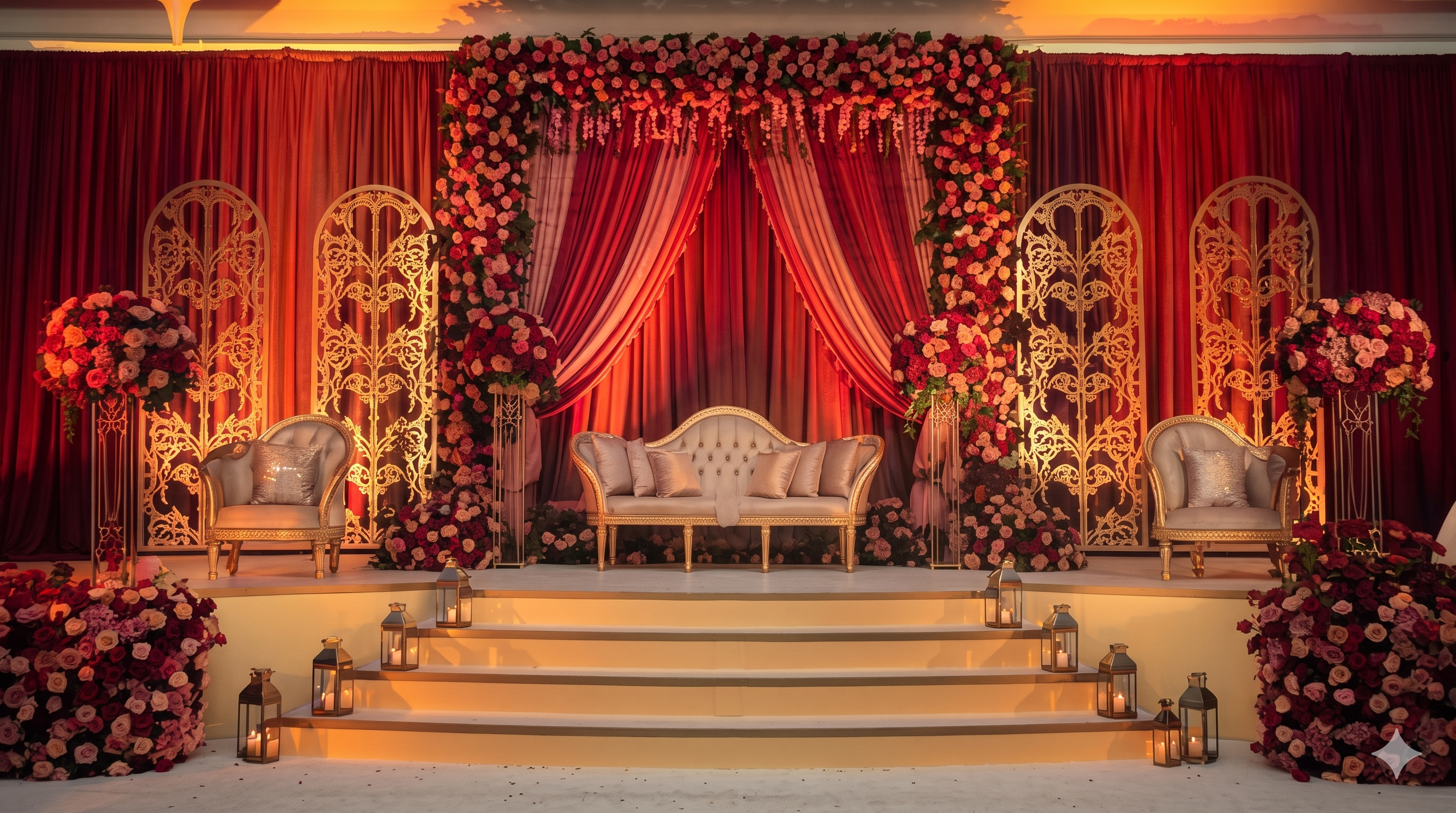 Royal Indian Wedding Stage Background